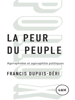 cover image of La peur du peuple